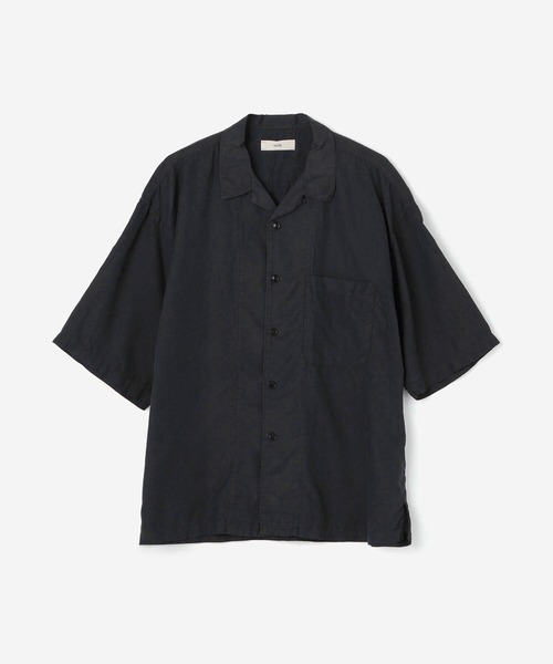 シャツ ブラウス unfil | コットンシルクツイル オープンカラーシャツ MEN