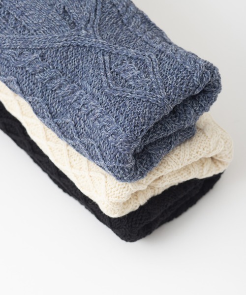 【R】オーラリー メリノウール アランニットベスト aran WOOLLEN MILLS（アランウーレンミルズ） ベスト ジレ メリノ