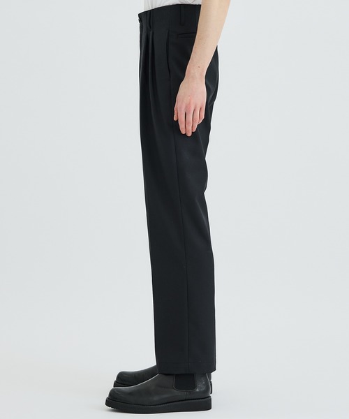 LiNoH（リノー） パンツ 「LiNoH」撥水WOOL STRAIGHT PANTS/ウール 