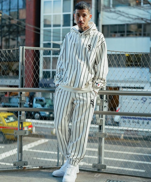 Subciety パンツ STRIPE SWEAT PANTS メンズ レディース : ZOZOTOWN 