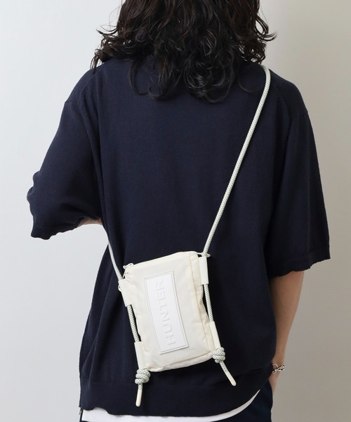 HUNTER ショルダーバッグ トラベル リップストップ フォンポーチ