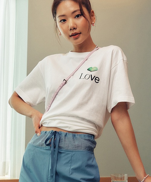 tシャツ Ma Journee(マゾネ)/HEART LOVE T SHIRTS/ハートラブTシャツ レディース