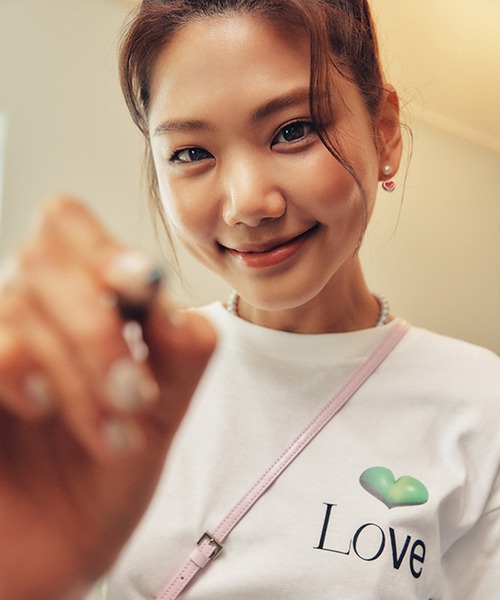 tシャツ Ma Journee(マゾネ)/HEART LOVE T SHIRTS/ハートラブTシャツ レディース Ma Journee(マゾネ)/HEART LOVE T SHIRTS/ハートラブTシャツ（T
