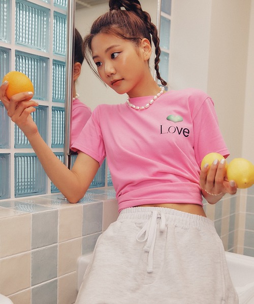 tシャツ Ma Journee(マゾネ)/HEART LOVE T SHIRTS/ハートラブTシャツ レディース Ma Journee(マゾネ)/HEART LOVE T SHIRTS/ハートラブTシャツ（T