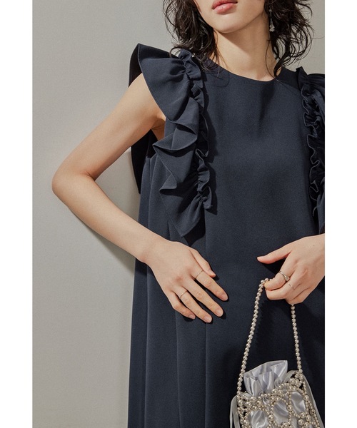 4★新品★niana フリルAラインワンピースドレス ニアナ niana フリルAラインワンピースドレス 結婚式 パーティー