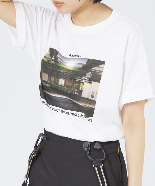 tシャツ 「LE TRIO ABAHOUSE」A SCENE / グラフィックTシャツ　サイズS レディース