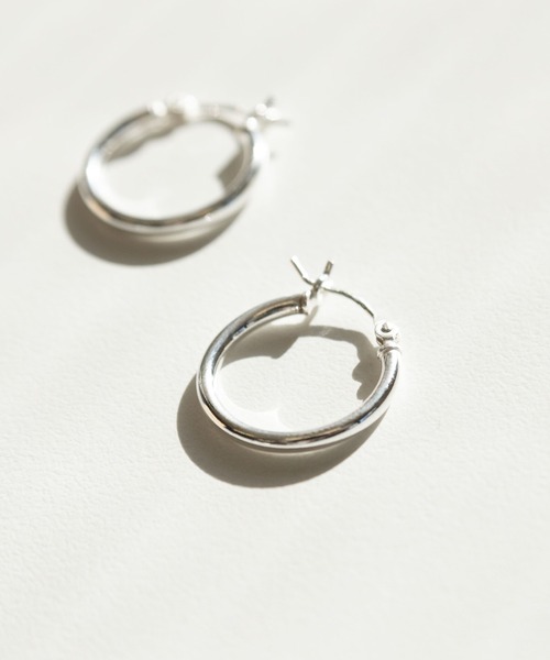 Magine（マージン） ピアス SV925 MEDIUM HOOP PIERCE 20.5mm:シルバー