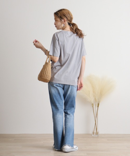 tシャツ BRODIAEA MONUMENTパイルロゴ　極サラTシャツ レディース tシャツ BRODIAEA MONUMENTパイルロゴ 極サラTシャツ レディース