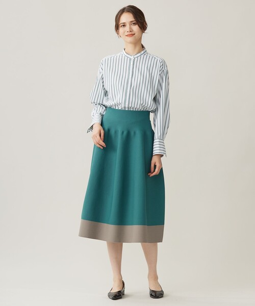自由区 ブラウス シャツ SOMELOSバンドカラー レディース