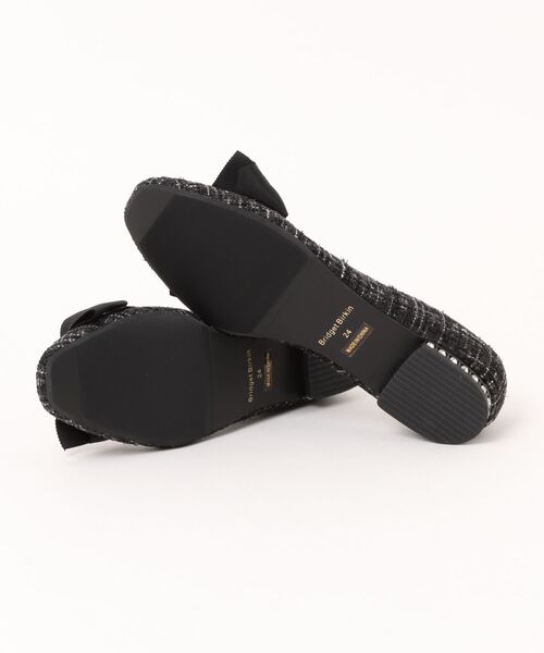 パンプス 「Bridget Birkin」ビッグパールリボンフラットシューズ(541528)