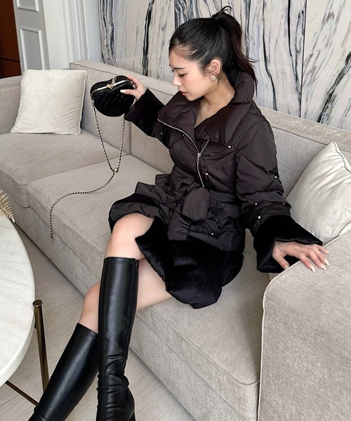 ROYAL PARTY（ロイヤルパーティー） コート アウター ビジューパフィー