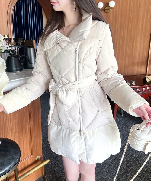 ROYAL PARTY（ロイヤルパーティー） コート アウター ビジューパフィー