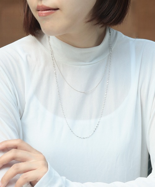 ネックレス flavor ボールチェーン45cm　silver925 レディース