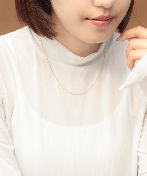 ネックレス flavor ボールチェーン45cm　silver925 レディース
