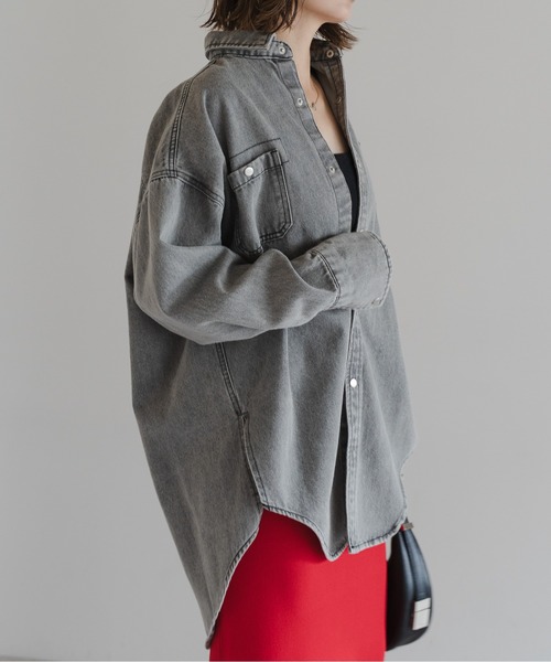 Bonjour Sagan（ボンジュールサガン） ブラウス シャツ スナップボタン