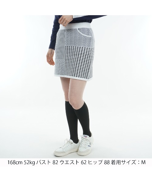 Admiral Golf スカート パターンミックス ニットスカート