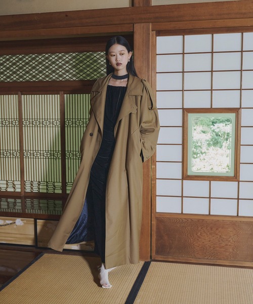 SINNS Wide long trench coat ロングトレンチコート SINSS（シンス）の「Wide long trench coat / ワイドロング
