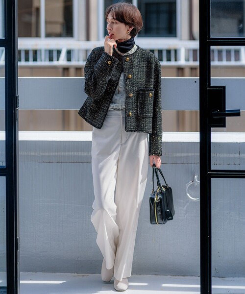 服/ファッション パンツ レディース パンツ 「VERY3月号掲載/洗える」TRコンフォートストレッチ ワイド