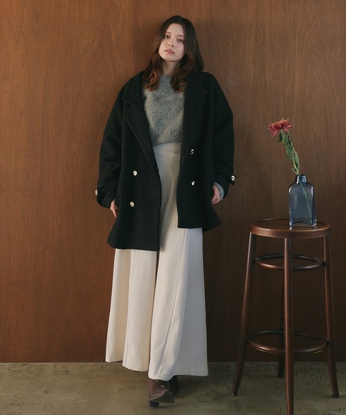 【極美品】アドーア☆大人気ベアブークレジャケットコート 楽天市場】【SALE／30%OFF】ボアロングコート 24AW NATURAL BEAUTY