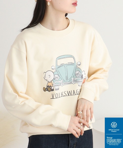 フォルクスワーゲン（Volkswagen） トレーナー スウェット PEANUTS×VW