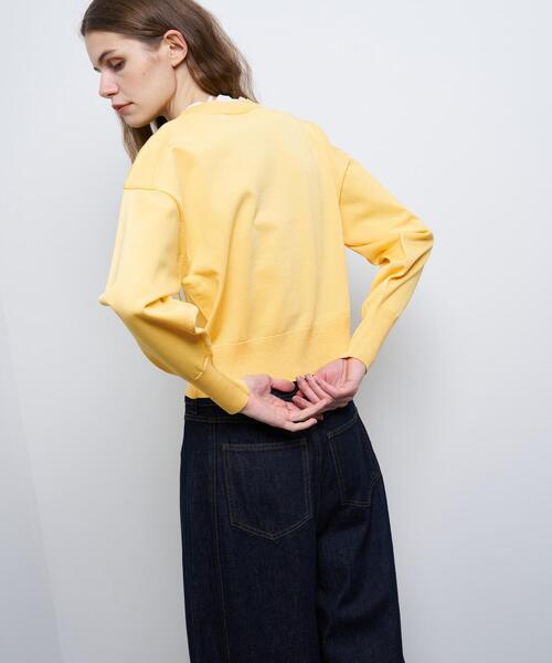 LANVIN en Bleu ニット セーター フリルカラーリボンニット