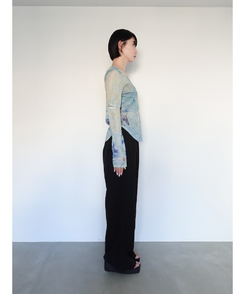sahara（サハラ） tシャツ Art Print 2way Sleeve Top/アートプリント2