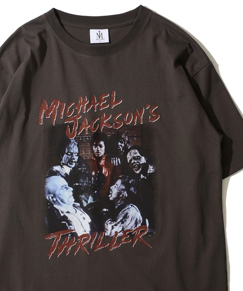 tシャツ 「MICHAEL JACKSON/マイケル・ジャクソン」 リラックスフィット フロントプリント クルーネックTシャツ レディース メンズ