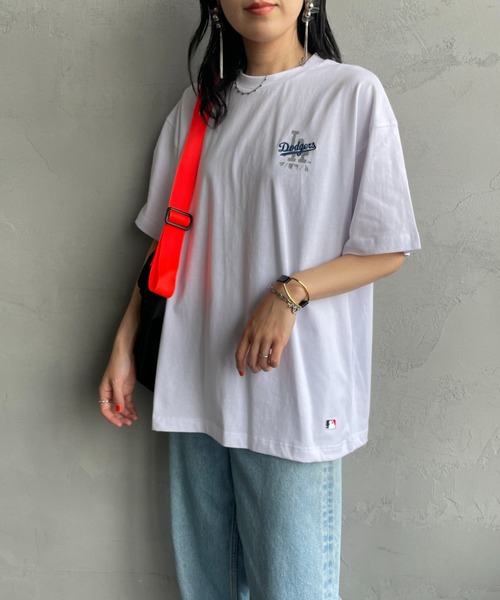 MLB tシャツ 半袖 「FANATICS/ファナティクス」 別注 ワンポイントロゴ