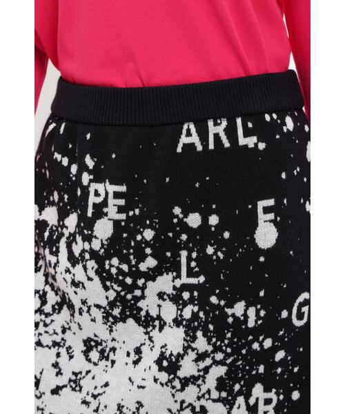 PEARLY GATES スカート 「PEARLY GATES」スターダストロゴ柄ジャガード