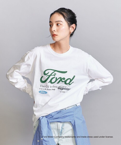 tシャツ 「別注」「GOOD ROCK SPEED」FORD ロングスリーブ Tシャツ レディース