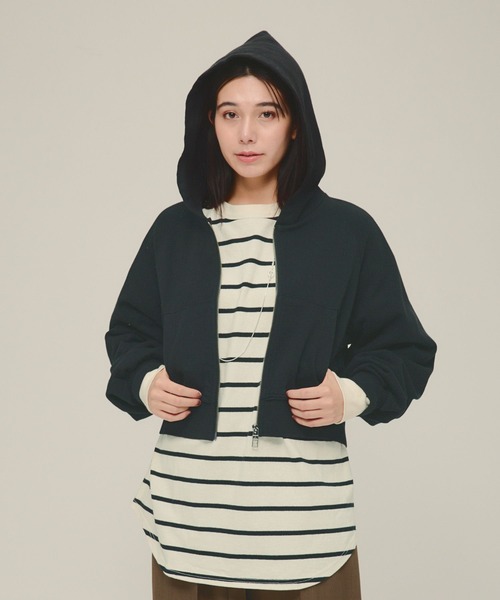 パーカー 「eL」Short Zip Hoodie/287468 レディース : ZOZOTOWN