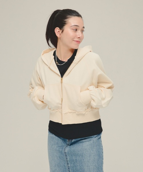 パーカー 「eL」Short Zip Hoodie/287468 レディース : ZOZOTOWN