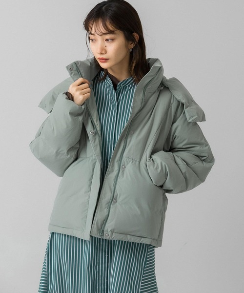 KBF（ケービーエフ） ジップアップブルゾン ONE グリーン レディース