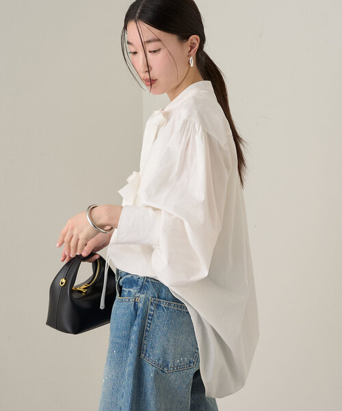 Loungedress ブラウス シャツ リボンシャツ レディース