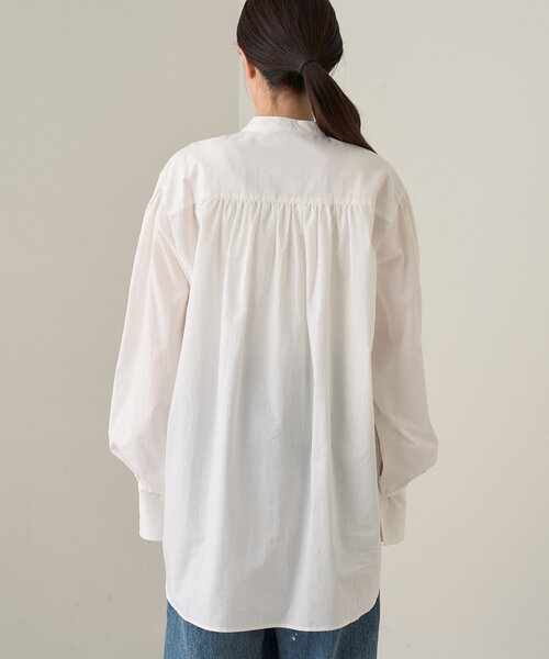Loungedress リボンボリュームブラウス　ブラック パル PAL 【Loungedress】リボンボリュームブラウス （black