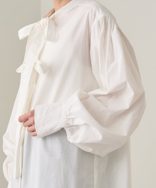 Loungedress リボンボリュームブラウス　ブラック クーポン】【セール 60%OFF】【Loungedress】リボンボリューム