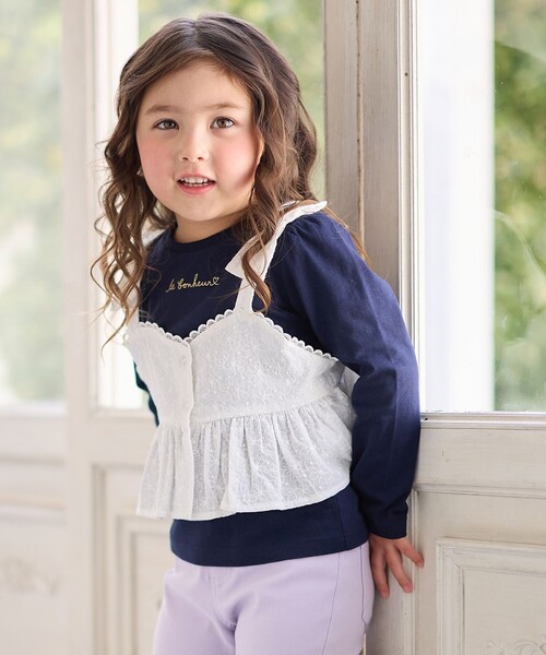 ANY（エニィ） tシャツ キャミソール付き 長袖Tシャツ キッズ 子供服 