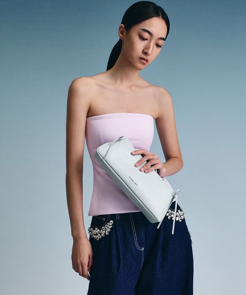 CHARLES ＆ KEITH ショルダーバッグ バッグ ボウ イロンゲイ