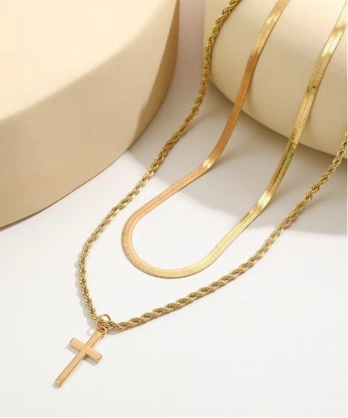 ALMO ネックレス レディース ゴールドネックレス 2点セット(BDS