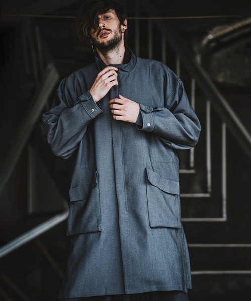 NO ID.（ノーアイディー） コート ONE SIZE グレー メンズ : ZOZOTOWN