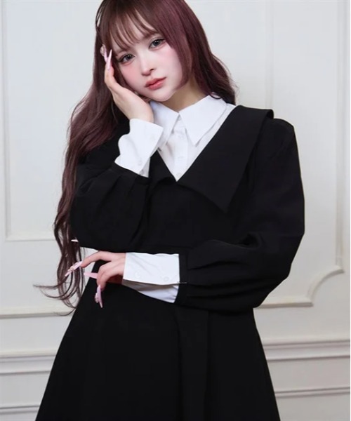 Fickle Bebe（フィクルベベ） ワンピース レイヤードクラシカル