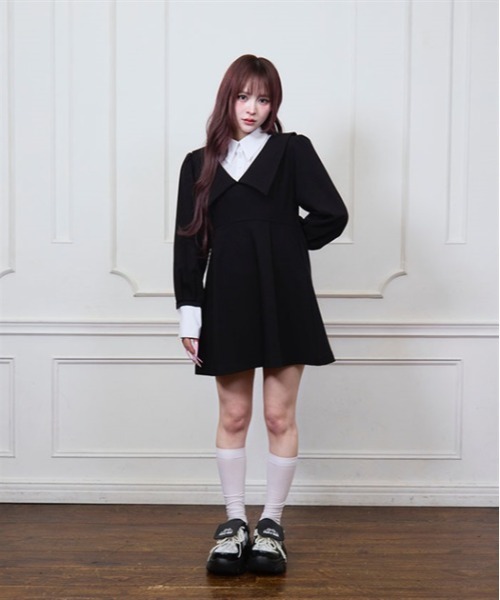 fickle bebe レイヤードスクールワンピース レイヤードスクールワンピース | FICKLE BEBE