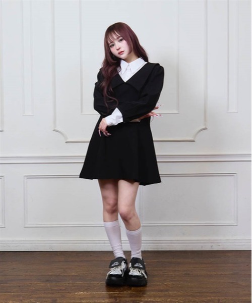 Fickle Bebe（フィクルベベ） ワンピース レイヤードクラシカル