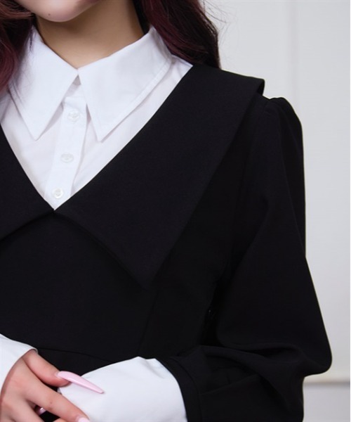 Fickle Bebe（フィクルベベ） ワンピース レイヤードクラシカル