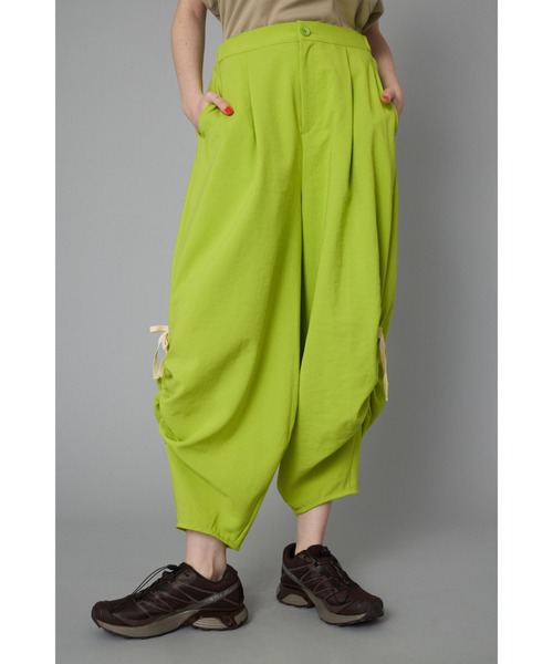 HeRIN.CYE スラックス パンツ Side gather pants サイドギャザーパンツ
