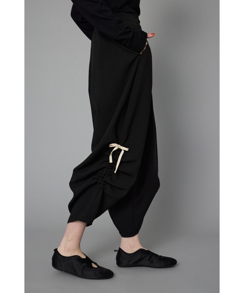 HeRIN.CYE スラックス パンツ Side gather pants サイドギャザーパンツ