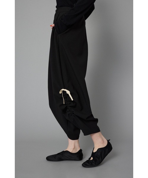 HeRIN.CYE スラックス パンツ Side gather pants サイドギャザーパンツ