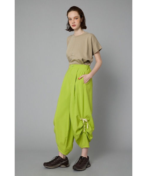 HeRIN.CYE スラックス パンツ Side gather pants サイドギャザーパンツ