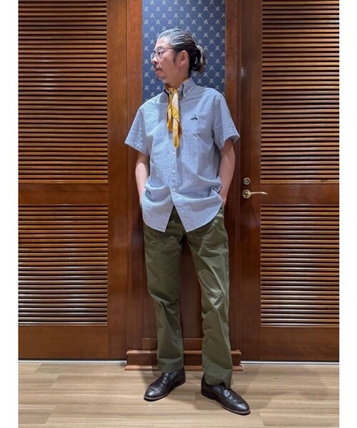 【未使用/美品】URBS別注 SFC SSゲームシャツ XXL 日本製 BROOKS BROTHERS（ブルックスブラザーズ） シャツ オンラインストア