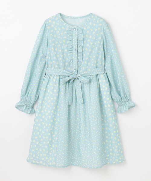 ワンピース 「110-140cm」フラワーパッチワークワンピース キッズ 子供